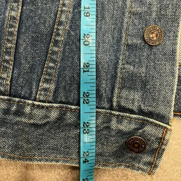 [42/L]Levi’s Blue Denim Vest - Picture 6 of 6